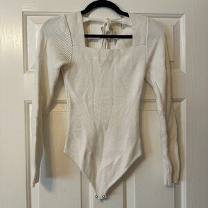 Abercrombie Sweater Bodysuit, S, Cream